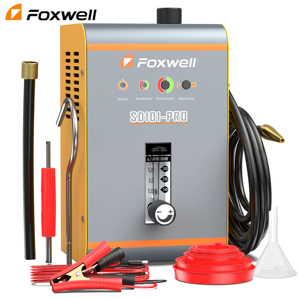 FOXWELL SD101 PRO EVAP Smoke Leak Detector Automotive Built-in Air Pump Car Smoke Generator Leakage Locator Mechanical Tools