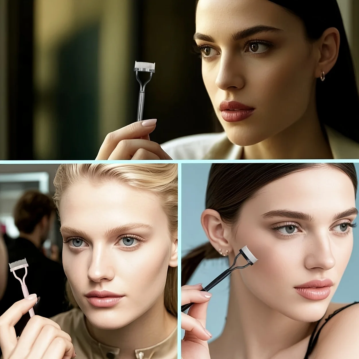 1PC Dual-Ended Lash Tool - 2-in-1 Mascara Comb & Separator, Arc Design for Tangle-Free Application, Travel Essential
