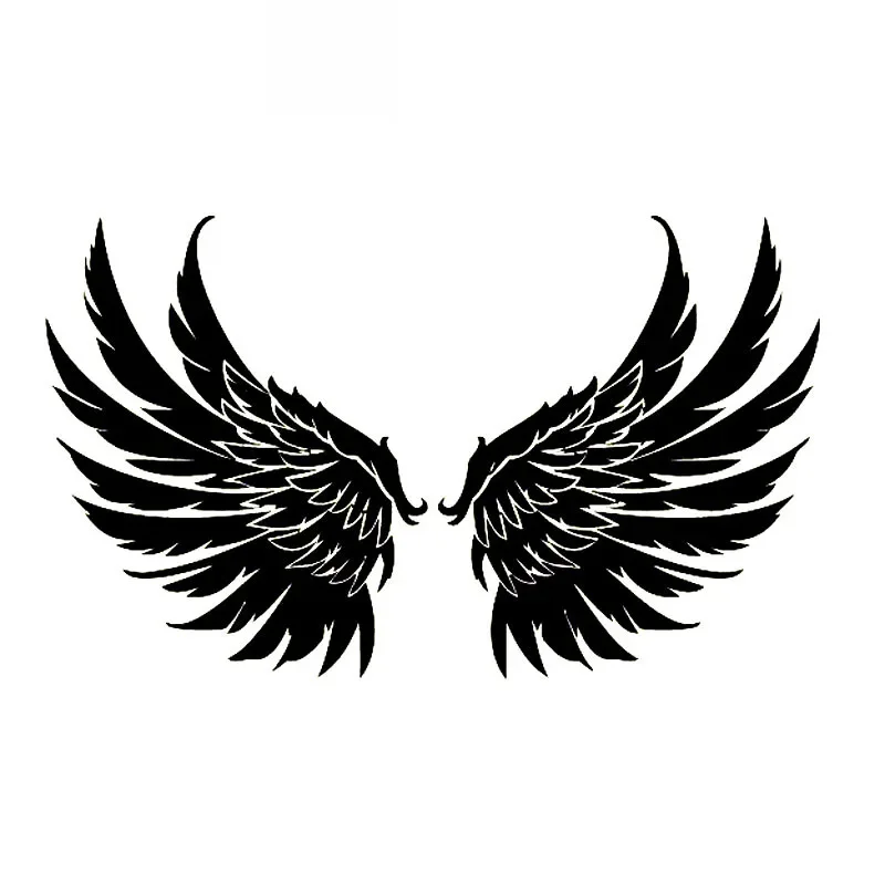 

Angel Wings Guardian Decals High Quality Car Decoration Personality Pvc Car Window Waterproof Sticker Black/white, 20cm*12cm