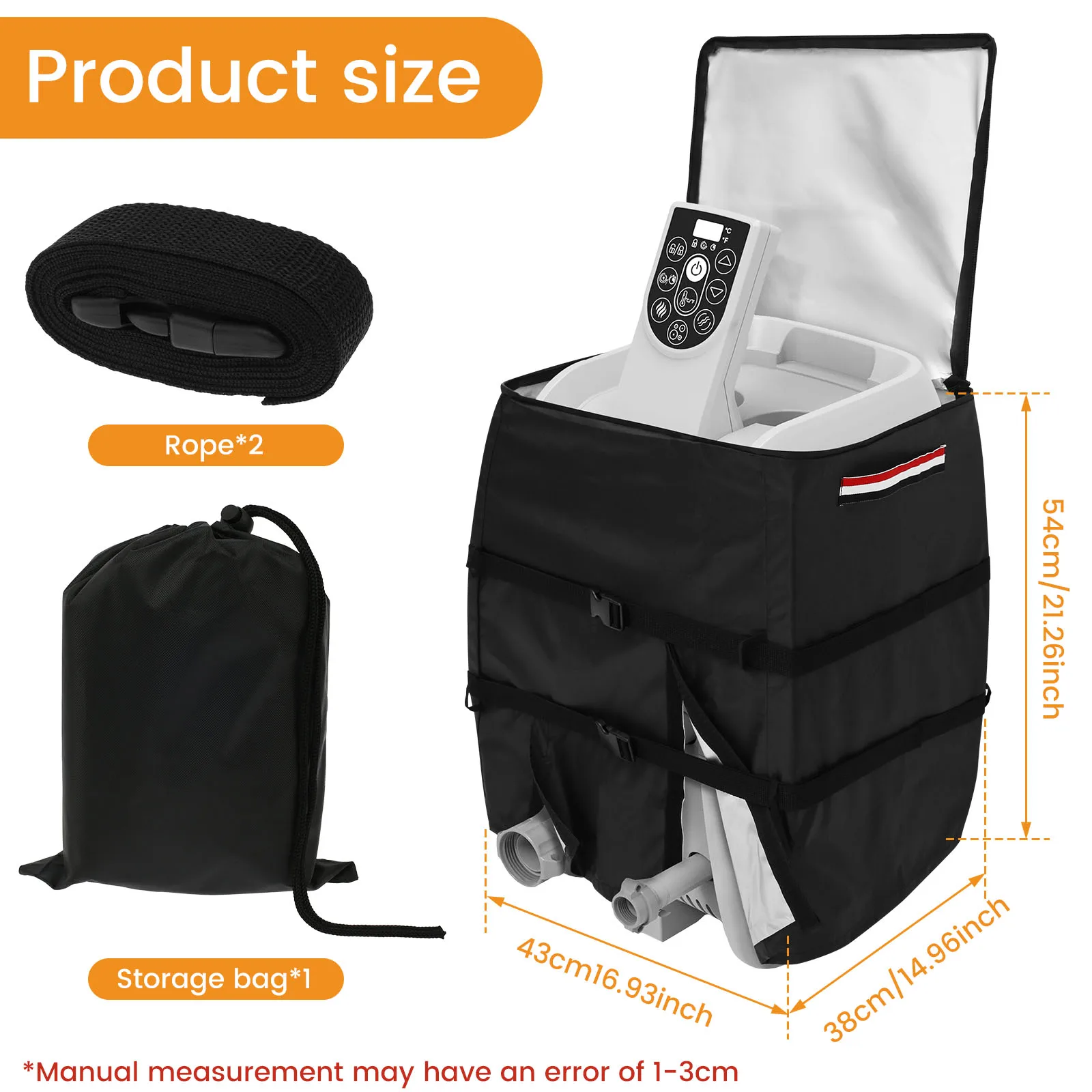 حوض سبا سخان غطاء المضخة مقاوم للماء غطاء مضخة حوض استحمام ساخن مع سحاب حماية جميع الأحوال الجوية غطاء مضخة حوض الاستحمام الساخن ل حوض الاستحمام سبا