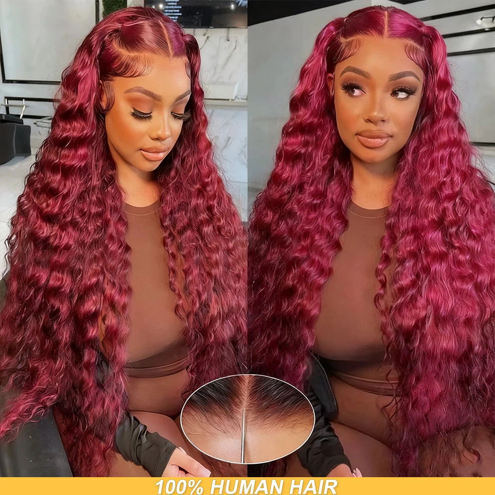 200-densite-bordeaux-13x4-hd-dentelle-frontale-perruque-de-cheveux-humains-99j-vague-d'eau-vague-profonde-couleur-perruques-cheveux-humains-bresilien-dentelle-perruques