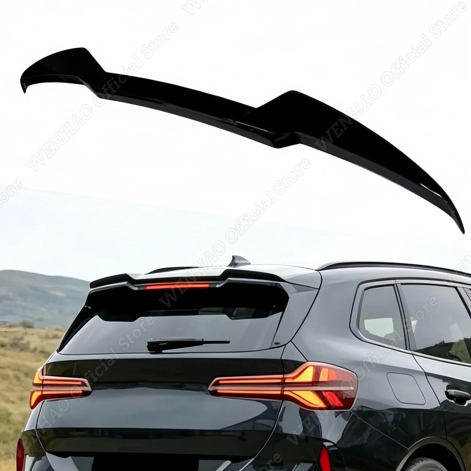 

For BMW X3 G45 Car Rear Trunk Boot Roof Spoiler Rear Tail Wings 20 20d 30e M50 2024 2025 2026 ABS Bodykit Accessories Tuning
