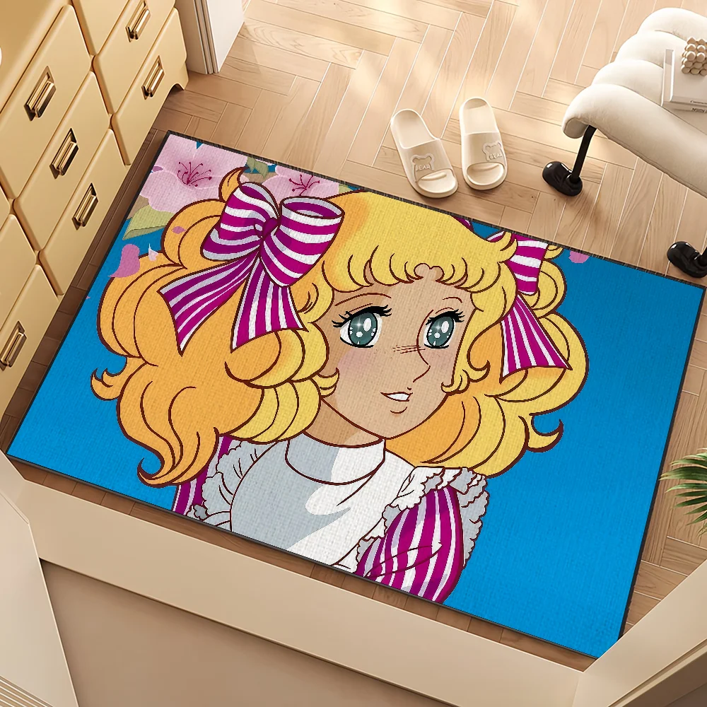 cute cartoon c-Candy Candy Anime Kurin Home Bedside Rug Kitchen Floor Mat Hallway Balcony Carpet Entrance Doormat hogar Decor