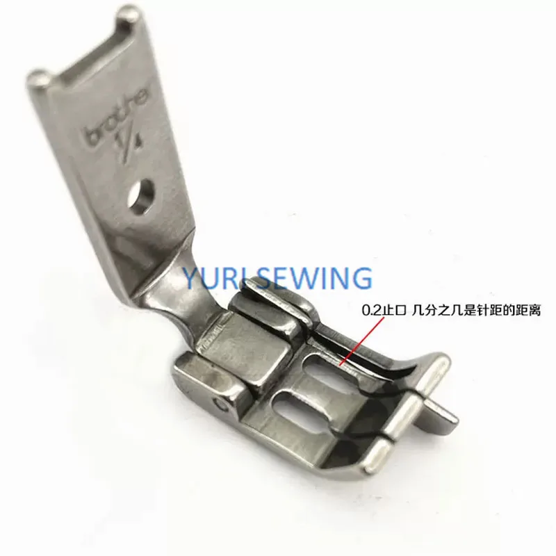 Large-hole presser foot fordouble-needle machine thick material jeans stop flange positioning industrial sewing machine parts