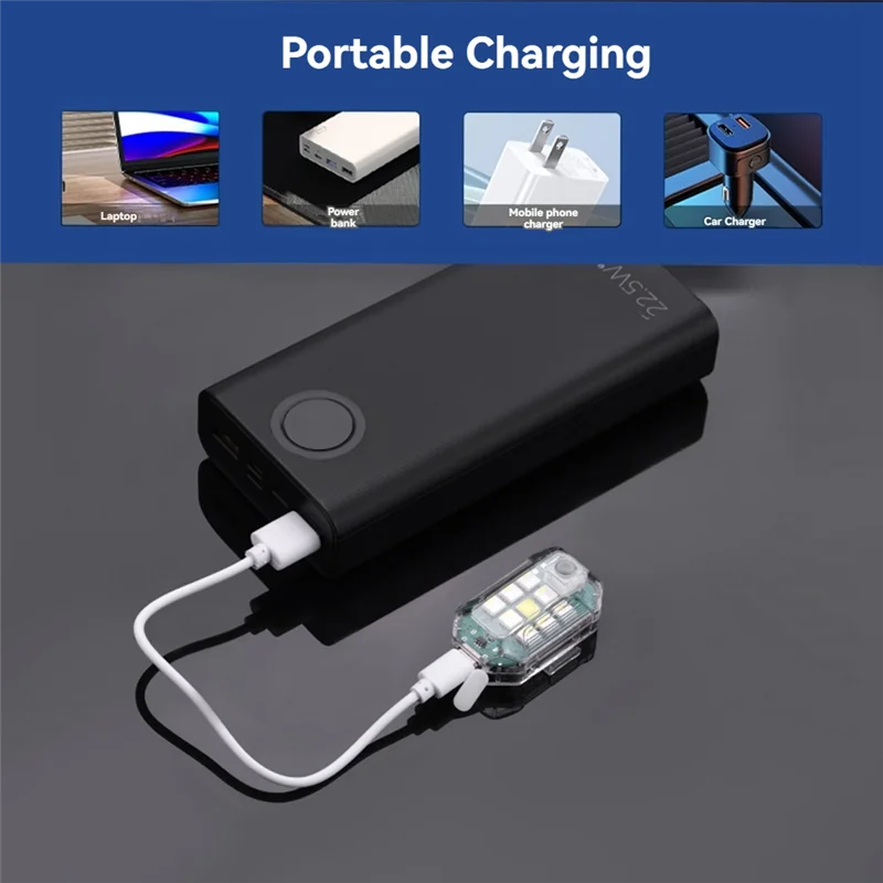 T24C Highlight รีโมทคอนโทรลไร้สาย LED Strobe Light Drone Strobe Light เครื่องบิน Strobe ไฟ