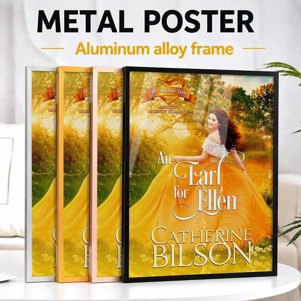 An Earl For Ellen Book Metal Poster With Aluminum Alloy Frame Personalized Photographic Wall Art In Study, Fantasy Reader Gift