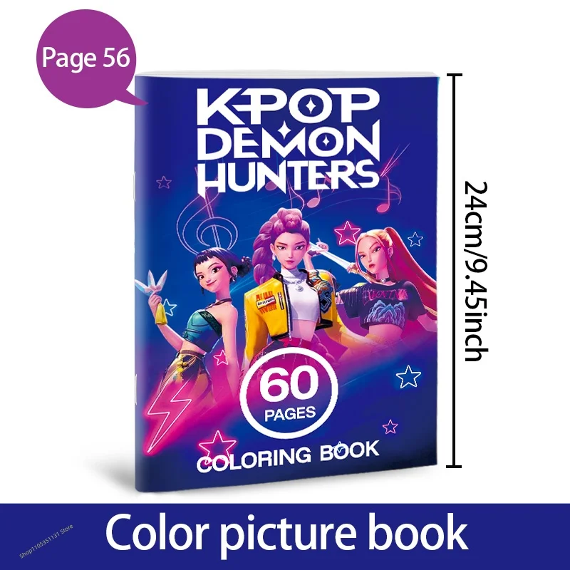 Stress Relief Anime Girls Coloring Book 36/56 Pages Cute Coloring Pages for Adults Kids Relaxing Activity Book Birthday Diy Gift - view 4