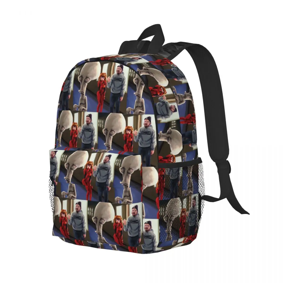 

Sam Hyde Asuka Teasing Roger Backpack Student Boys Girls BookBag Children School Bag Laptop Shoulder Bags for Men Women