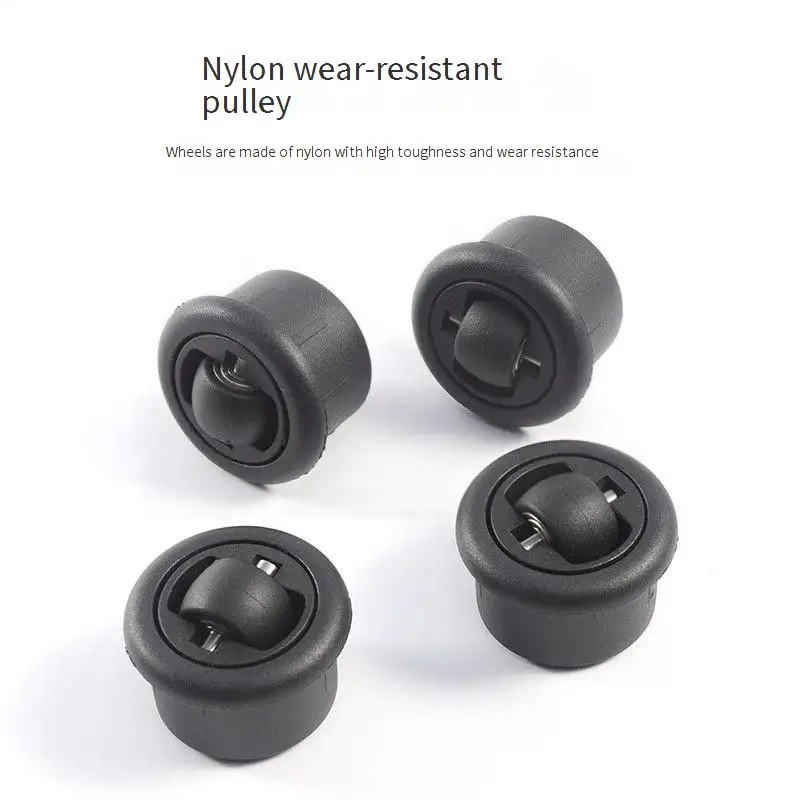 4 Pcs/Lot 360° Free Rotation Hidden Universal Wheel Universal Slotted Push-pull Table Furniture Bottom Silent Directional