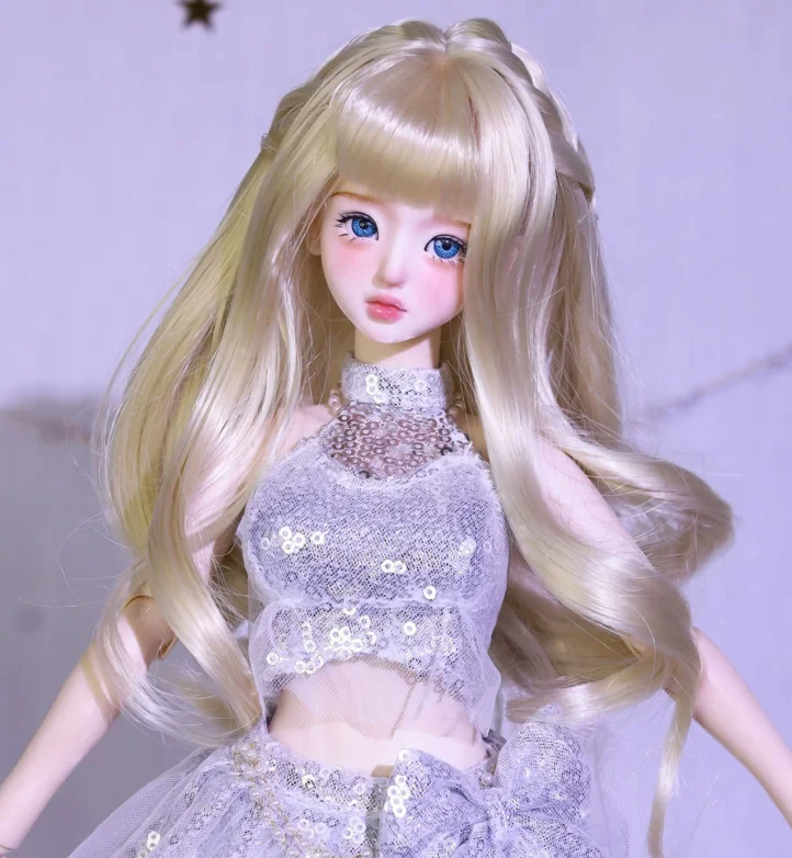 Sweet Stage Princess Doll 1/4 Scale 19 Joints Movable Bjd Doll With Sequined Outfit Full Set Sweet Lolita Mjd Doll For Girls