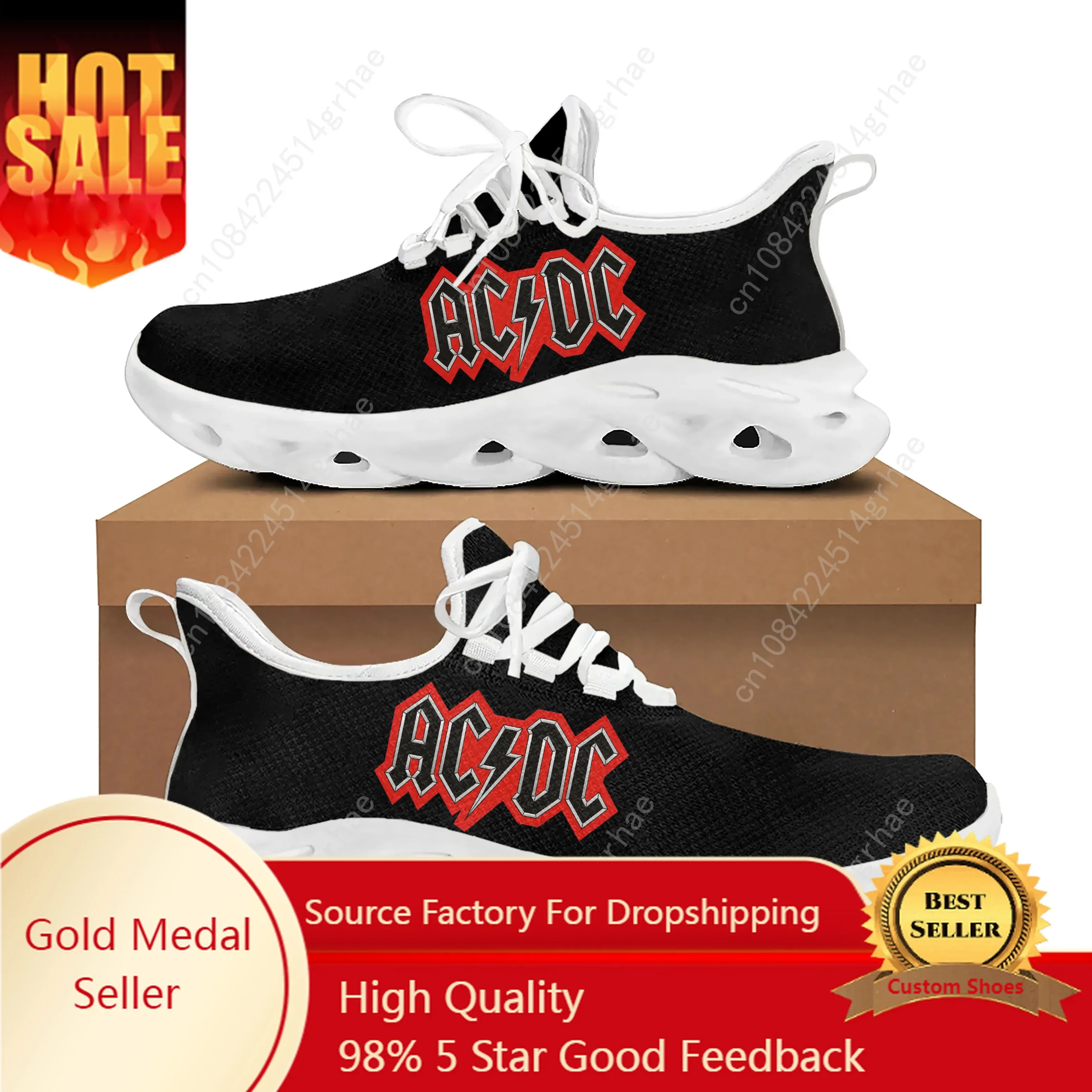 

A-AC Rock Band D-DC Flats Sneakers Men Women Sports Running Shoes All Eyez on Me High Quality DIY Sneaker Custom Made Shoe White