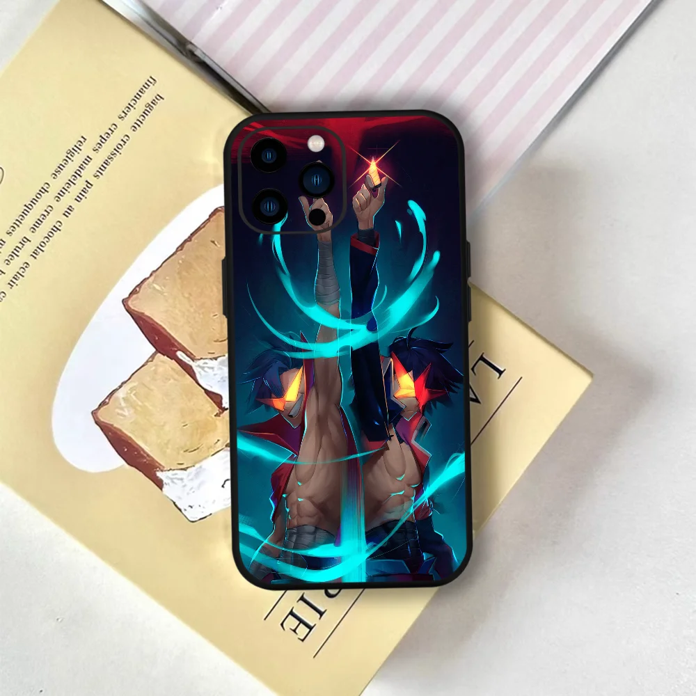 ANIME T-Tengen T-Toppa G-Gurren L-Lagann Phone Case FUNDA For iPhone 12 11 13 14 15 16 17MINI Max Pro Plus Soft Silicone Black C