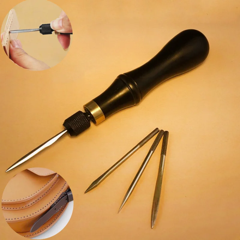 

Кожаный конус «четыре в одном», кожаные изделия ручной работы/сумки, сверление отверстий, вспомогательный инструмент для пирсинга, сменная головка лезвия, кожаный конус