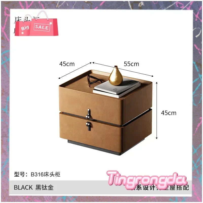 A Minimalist Original Bedside Table, Locker Light Luxury High-end