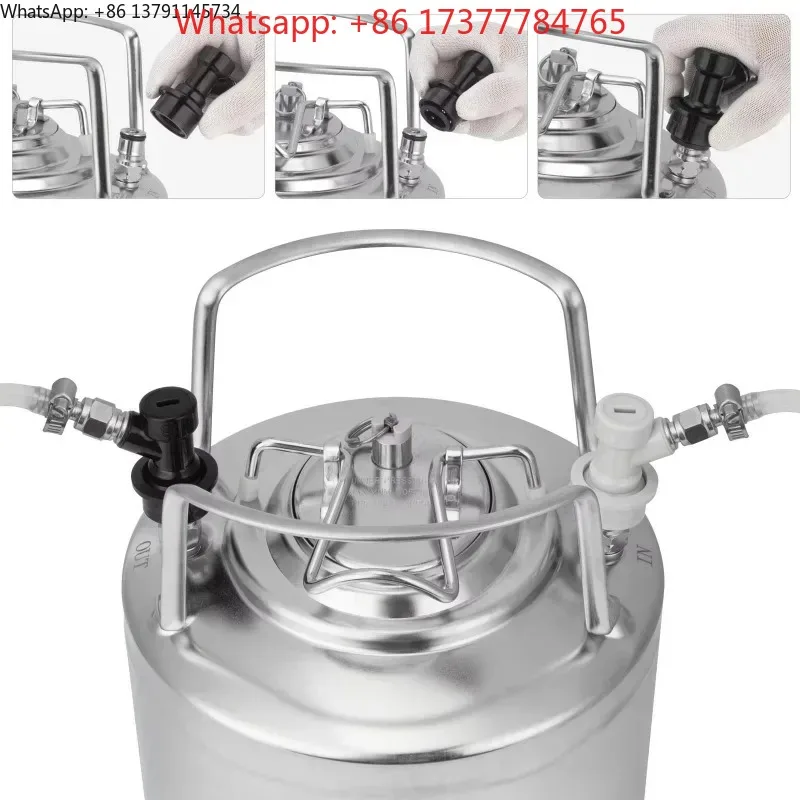 Double Ball Post Disconnect Kit Stainless Steel 6L/9L/12L Gallon Ball k Barrel