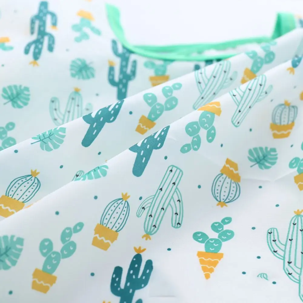 0-3 Years Learning Eating Paint Baking Tool Long Sleeve DIY Clothes Cartoon Drawing Art Accessory Painting Apron  Bib Smock