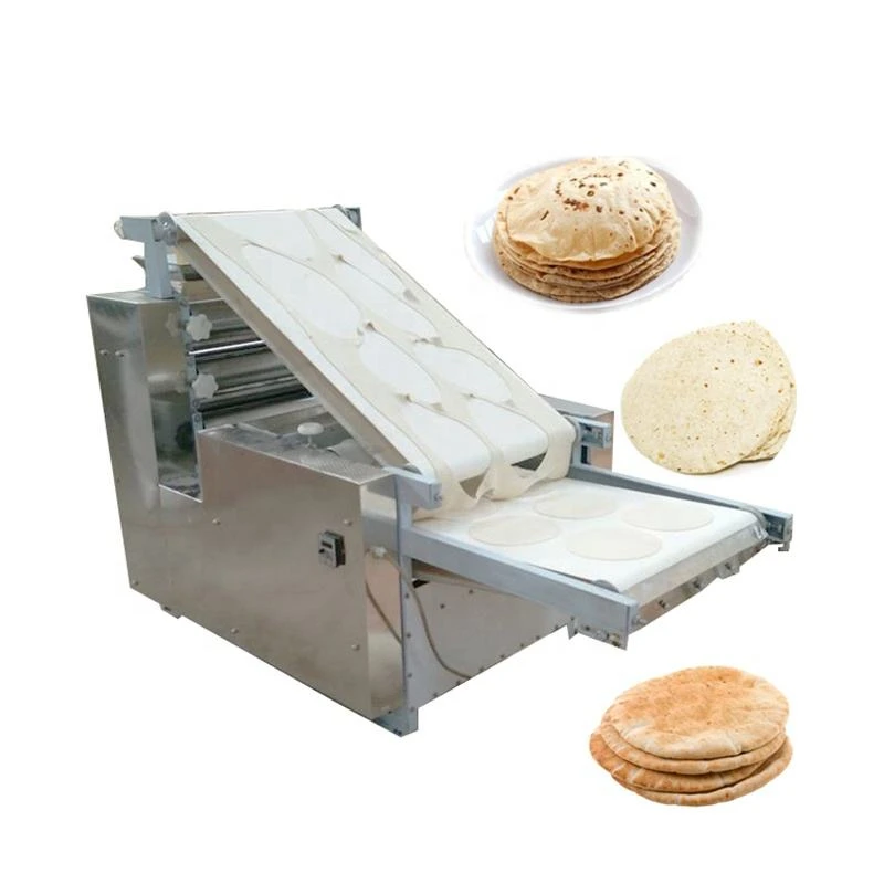 

Dumpling Tortilla Skin Wrapper Making Machine Arabic Pita Bread Machine / Roti Chapati Making Production Line