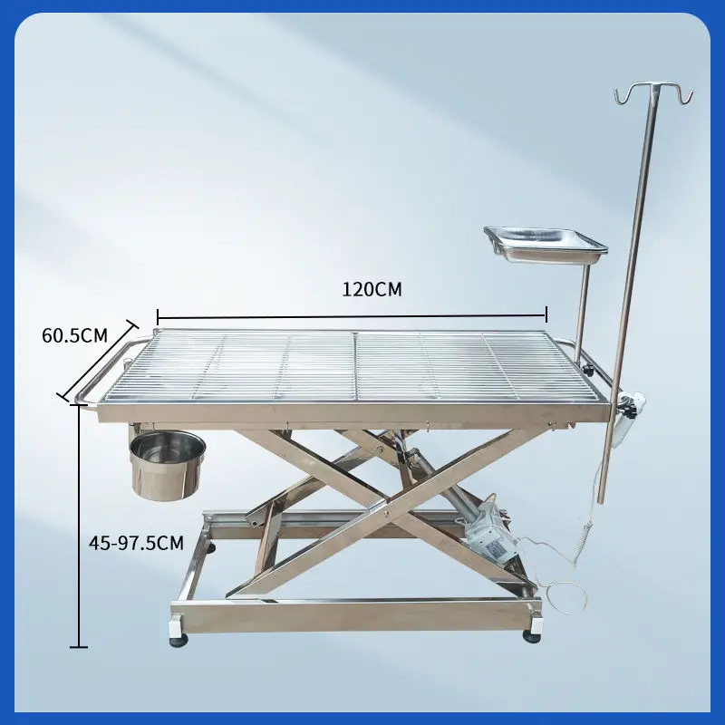 Pet medical operating table Rust-proof electric operating table Full set of pet surgical bed Veterinary emergency treatment tabl