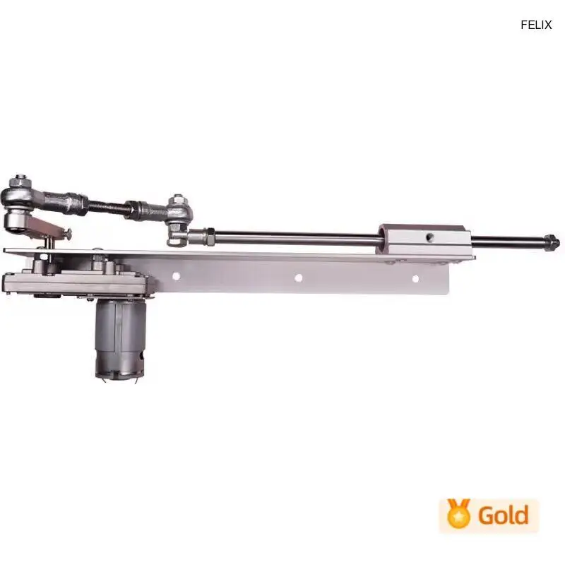 DIY Design Reciprocating Cycle Linear Actuator With Metal Stands And Power Supply End Connector telescopic movement mechanism