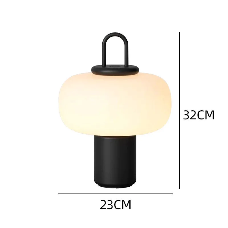 Postmodern simple light luxury table lamp, high-end living room decorative glass table lamp