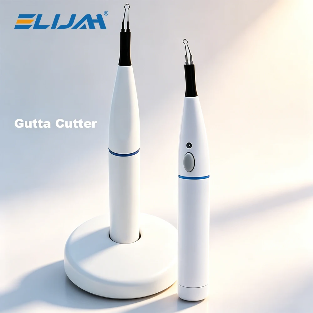 ELIJAH Dental Wireless Gutta Percha Tip Cutter Kit With Repeatedly Use 4 Tips Rapid Heating Tooth Gum Cutter Dentistry Tools