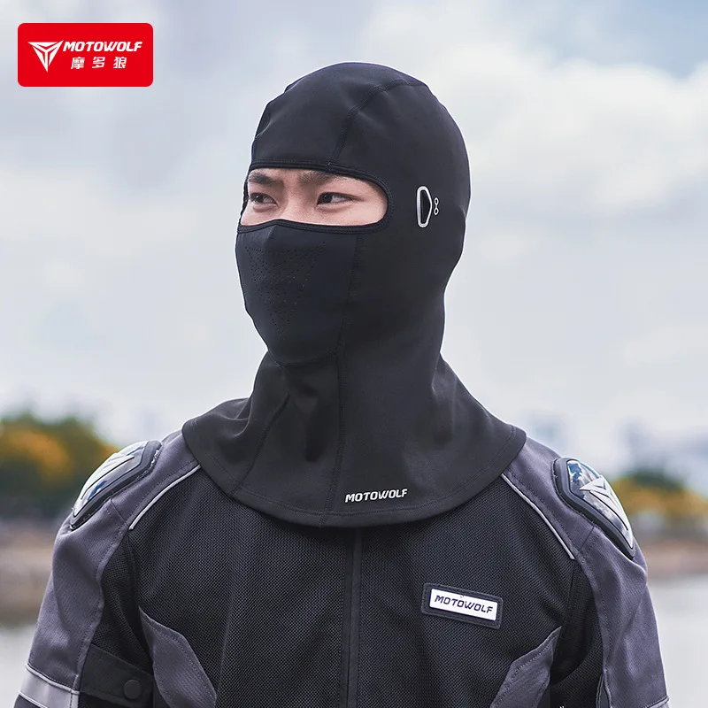 Motowolf Winter Neck Warmer Thermal Motorcycle Balaclava Moto Mask Waterproof Ski Masks Windproof Elastic Fleece Face Shield