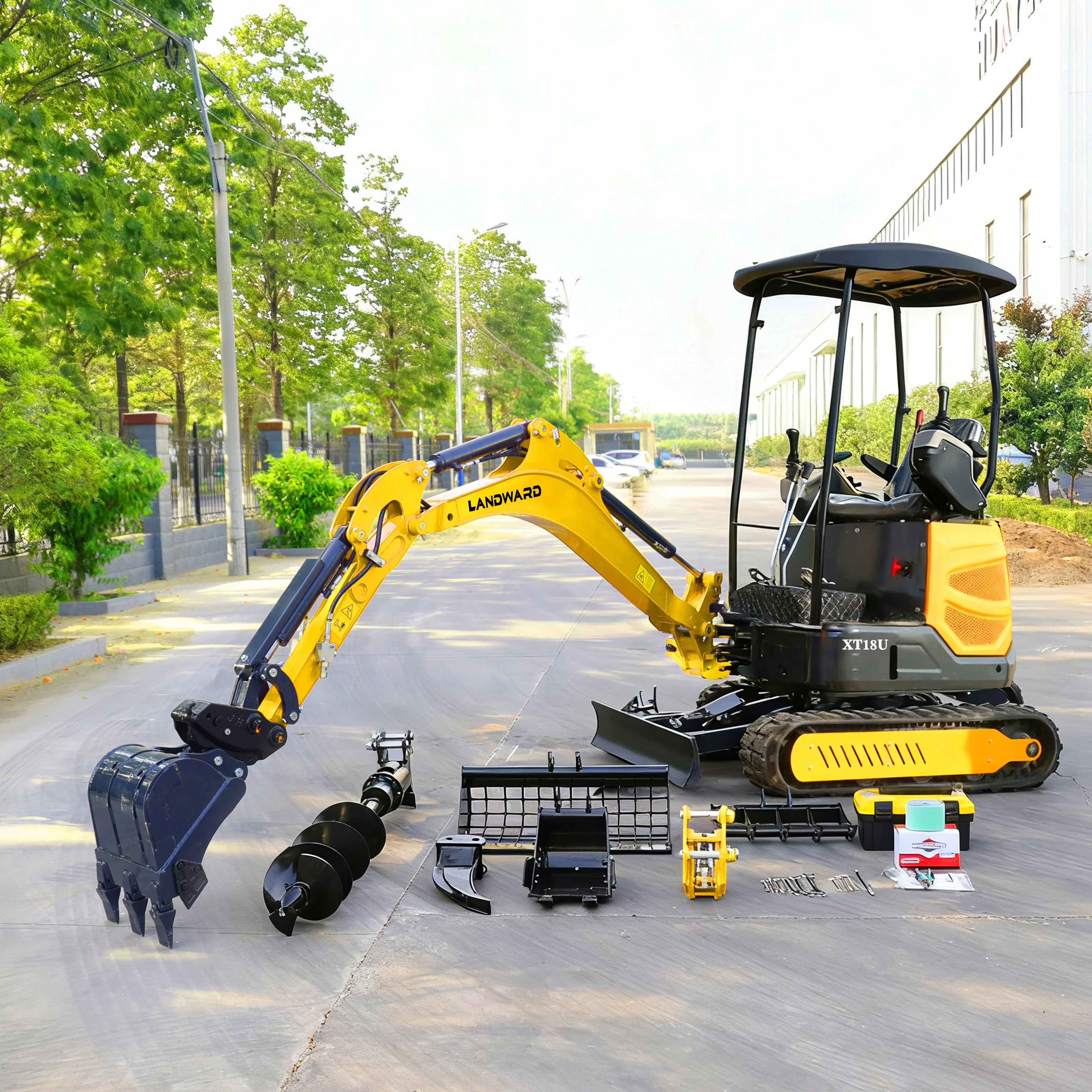 

1 Ton 2 Ton Mini Excavators Factory Prices Kubota Engine Mini Excavators Home Use Small Excavator 1.8 Ton Digger Landward Custom
