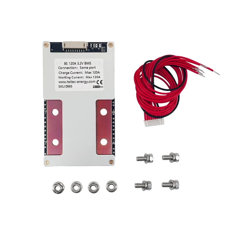 Heltecbms 6s 7s BMS 8s 24V LiFePO4/LiPo 120A BMS with Balanced/Lithium Battery Protection Board Inverter BMS for Energy Storage