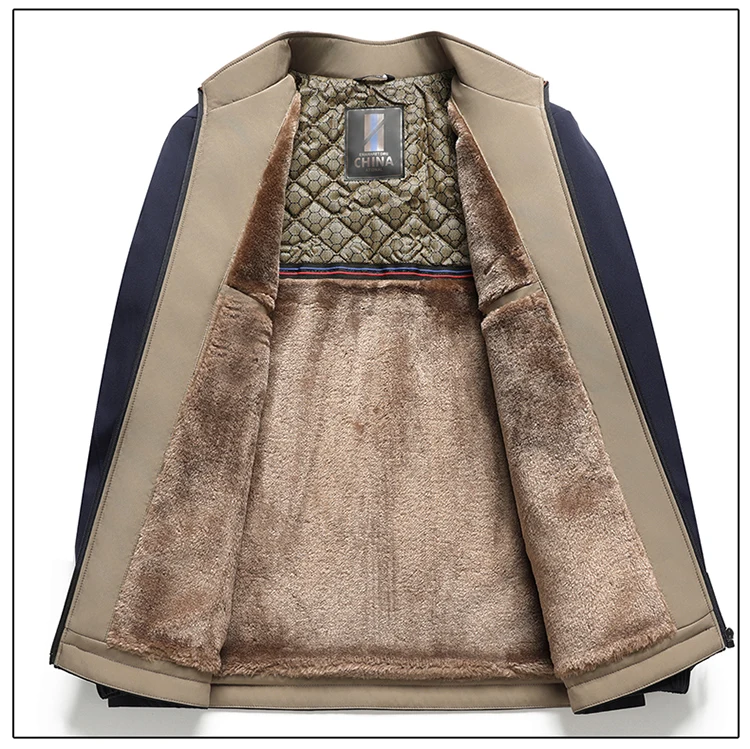 الشتاء سميكة الصوف الأعمال سترة الرجال الحلل الدافئة معطف للرجال السترات الاجتماعية الرسمية بلون الفاخرة مكتب اللباس معاطف #6