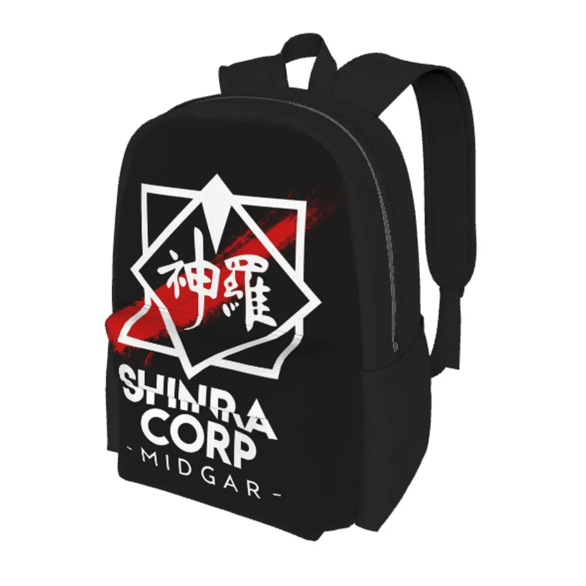 

Final Fantasy Shinra Corp Midgar Student Backpack School Bag Hiking Travel Daypack for Boys Girls Bookbag Shoulder Bags