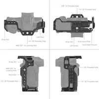 SmallRig Camera Cage for Canon EOS R50 Arca Swiss Quick-Release Plate For DJI RS2/RSC2/RS 3 Pro Gimbal & Tripod W Cold Shoe 4214