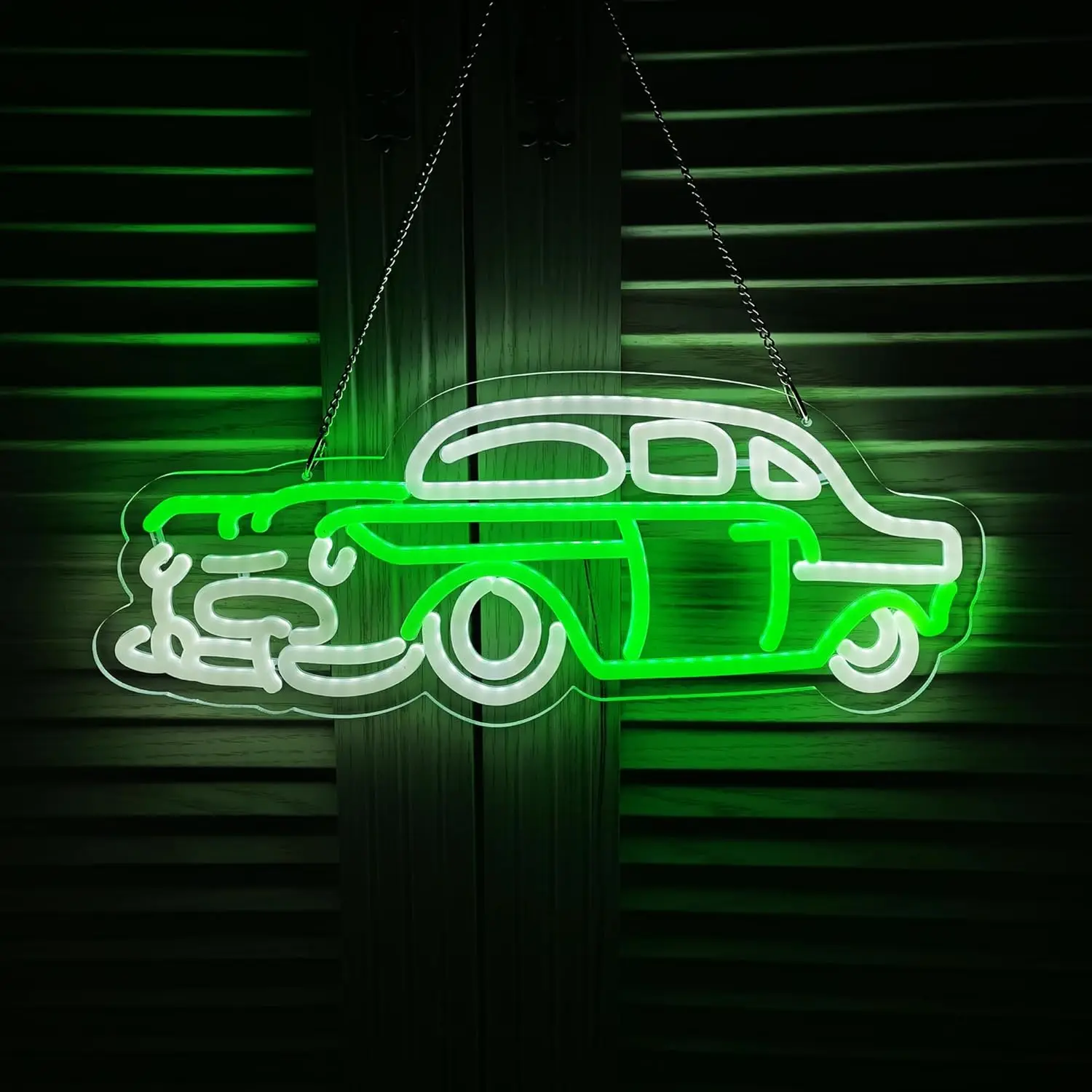 

Classic Car Neon Sign Dimmable Energy-Efficient Night light for Bar Club Man Cave Decor Car Party Wall Draw Birthday Art Gift