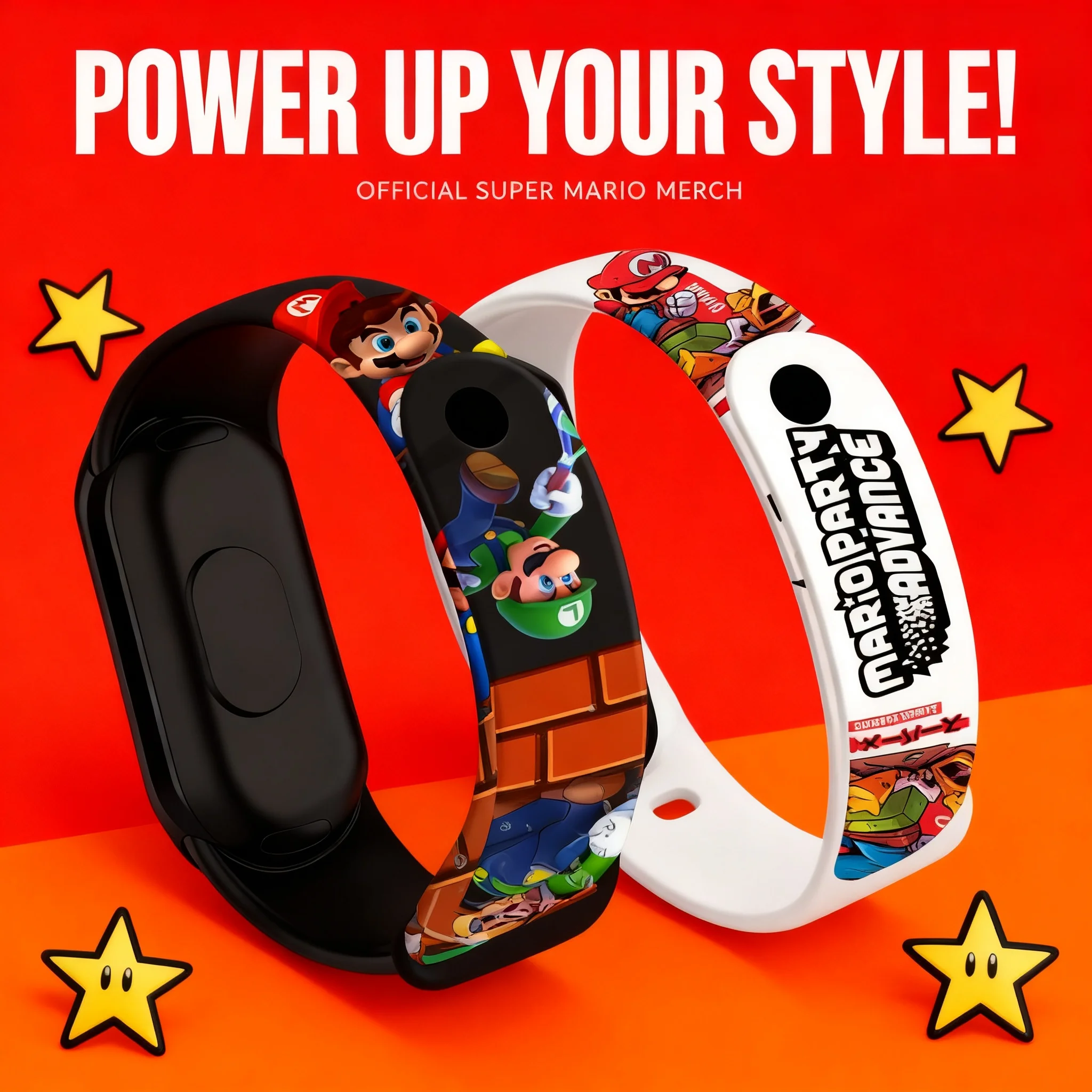 

Mario Bros Digital Watch for Children Waterproof Sport Wristband with Luigi Yoshi Princess Peach Bowser Action Figures