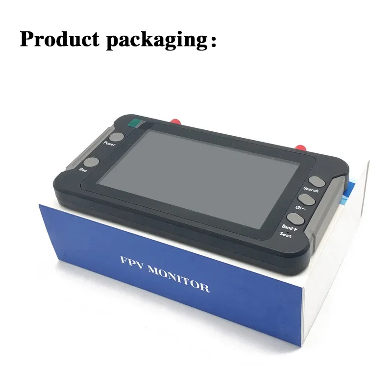 

SLONWAKE FPV5.8G 4.3-INCHMonitor800*480 Screen with DVR Built-in battery Recording Support Replay For RC Indoor FPV Racing Drone