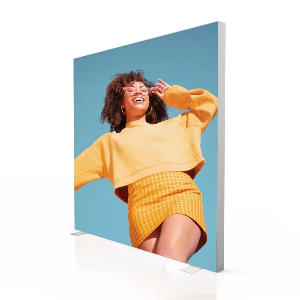 China Factory Easy Assembly Indoor Advertising Display Aluminum Frame-Portable Foldable  Aluminum SEG Light Box