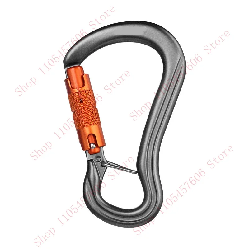 Aluminum Alloy Spring Snap Carabiner Quick Link Lock Ring Hook, Multifunctional D-Ring Clip FOR Outdoor Climbing Rigging Camping