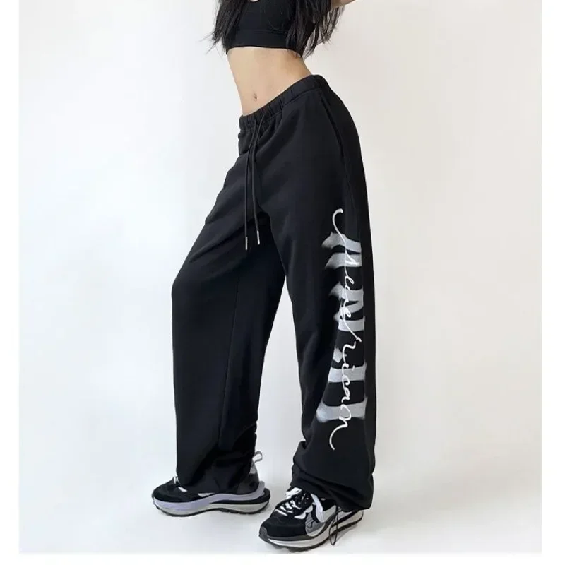 Spring Summer Korean Fashion Sweatpants Women Hip-hop Trousers Jazz Sweatpants Casual Loose Dance Sporty Pants Y2k