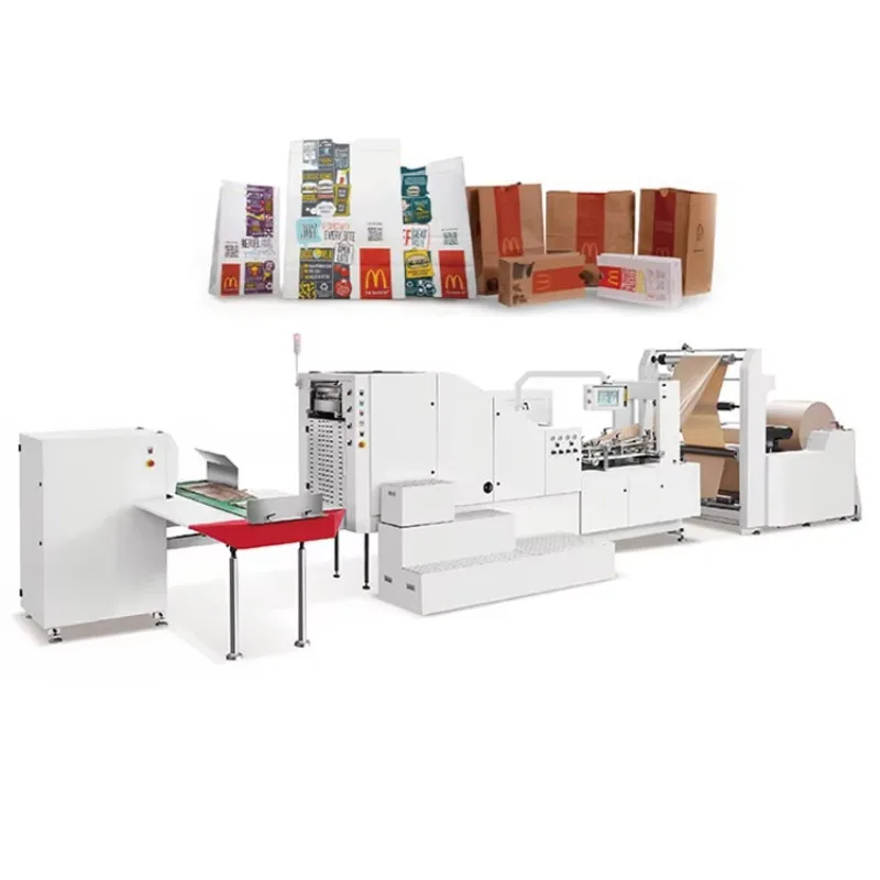 Customized Industrial Paper Shopping Bag Forming Machine Mechanical Cement Paper Bag Making Machine