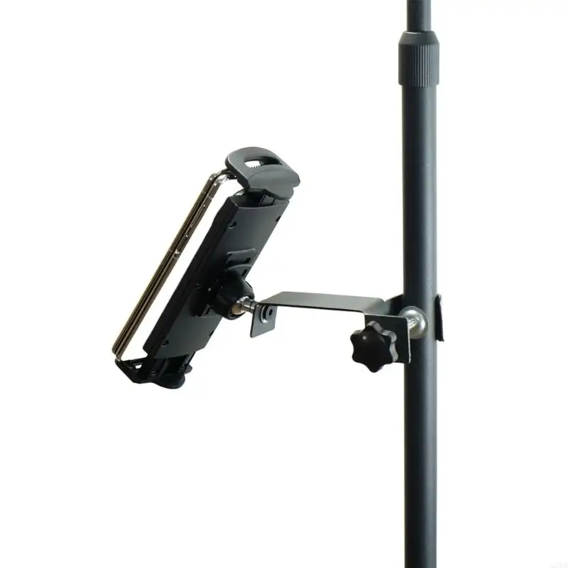 Smartphone Mount for Mic Microphone Stand Mic Stand Phone Holder Adjustable Phone Mount Holder for Mic Stand Music Stand