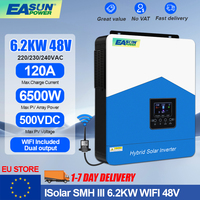 EASUN 4.2KW 6200W Hybrid Solar Inverter 48V Off-Grid Phtovoltaic 230V 110A MPPT Charger With WIFI BMS Max PV 450V in EU