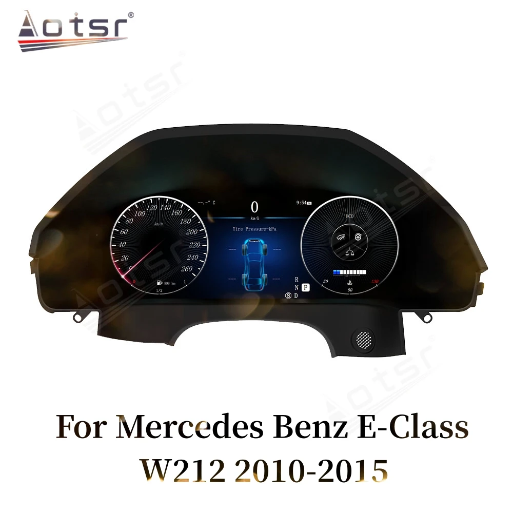 12.3 Inch Digital Dashboard Panel Virtual Instrument Cluster CockPit LCD Speedometer For Mercedes Benz E-Class W212 2010-2015