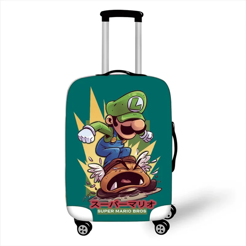 Super Mario Bros Luggage Protective Cover Cartoon Stretch Dust Case Fashion Anti-friction Shell Vegeta Suitcase Decorative Gifts