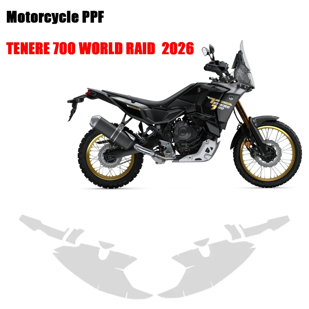 TENERE 700 WORLD RAID For YAMAHA T700 WORLD RAID PPF 2026 Complete Paint Protection Film Real Material TPU Anti-scratch