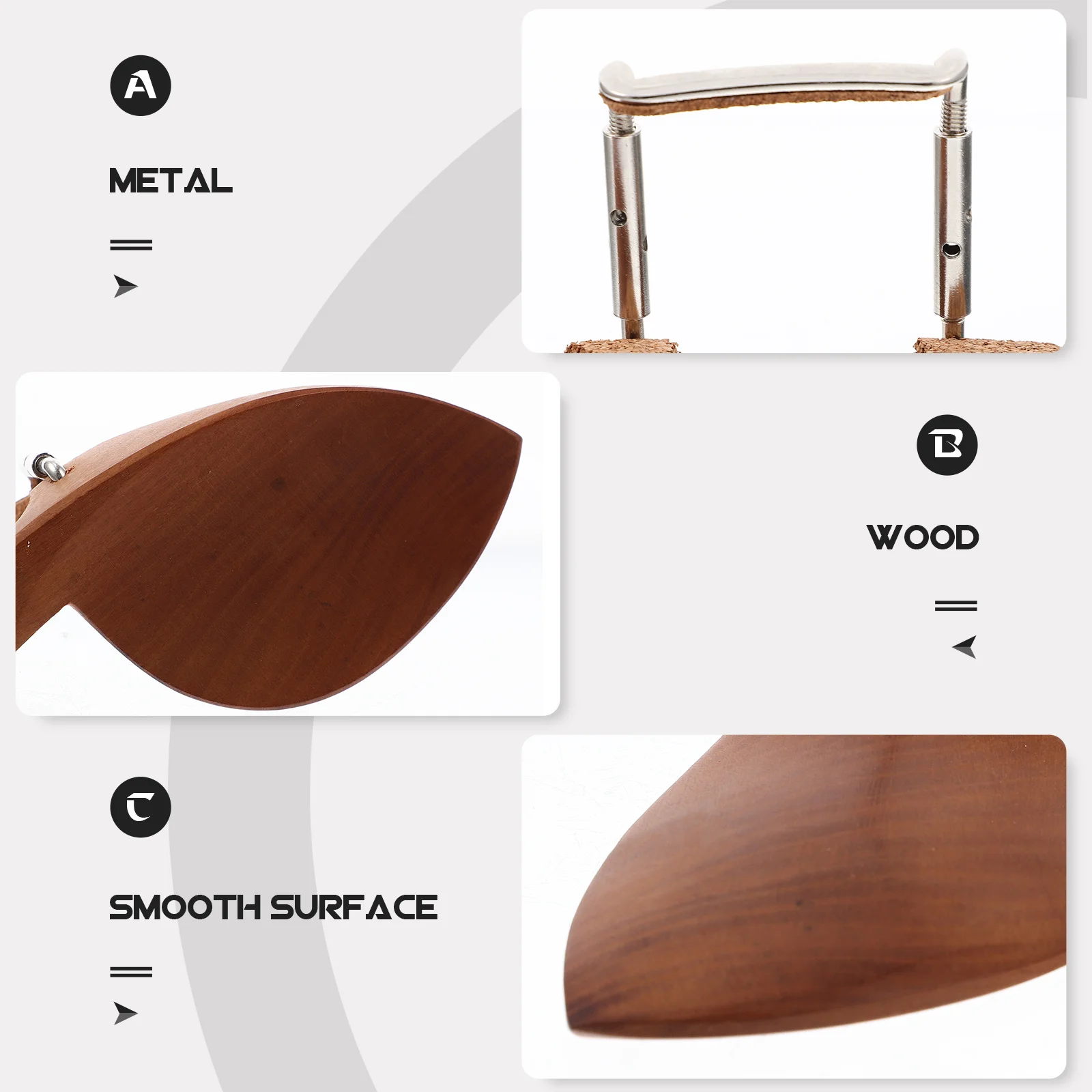 

Professional Violin Chin Rest Fine Workmanship Simple Installation Comfortable Playing Support Violin Chin Rest