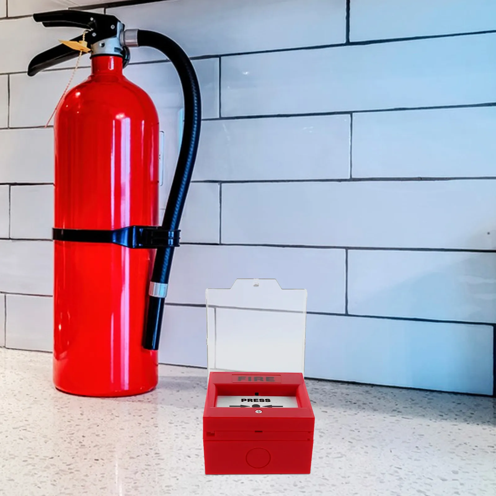 Emergency Alarm Button Fire Emergency Access Release Button for Electrical Or Control Systems Easy Install Rapid Activation