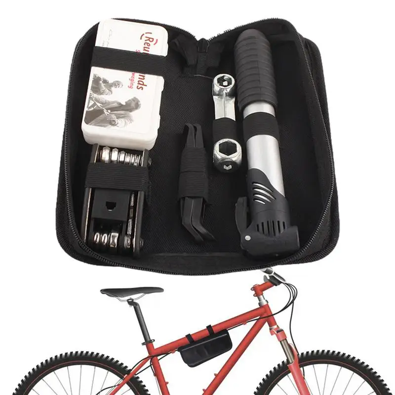 Saddle Bag For Repair Tools Bicycle Complete Repair Kit With Bag Compartmentalized Tool Bag For Cycling Maintenance For