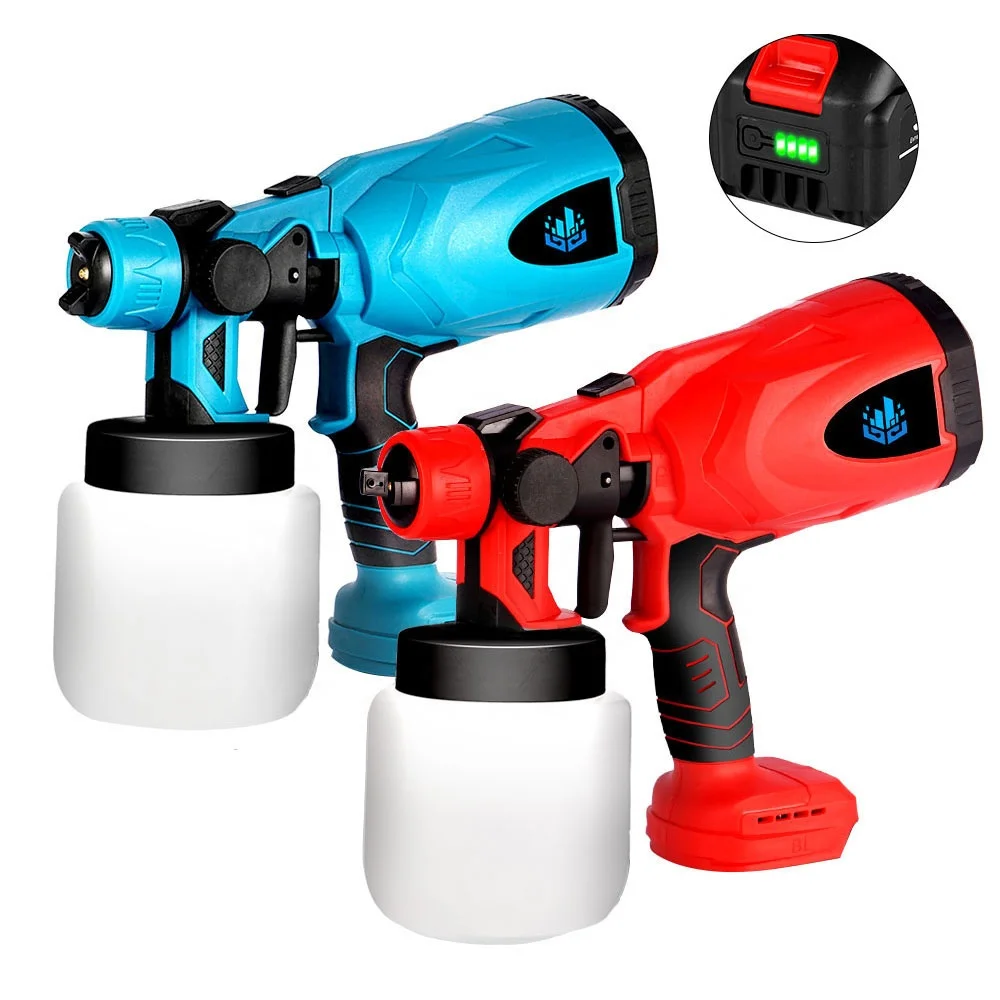 Electric Spray Gun 800ML 42000rpm Handheld Cordless High Power Electric Paint Sprayer for Makita 18V Battery Graffiti Tool