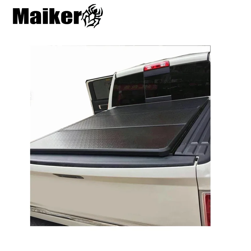 Maiker Truck Tri-Fold Hard Folding Tonneau Cover for Dodge Ram 1500 Tri Fold Tonneau Cover Double Cab Car Accessories
