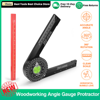 Angle Gauge Protractor Woodworking Cutting Positioner Miter Saw Protractor 360° Horizontal Angle Finder Accurate Measurement