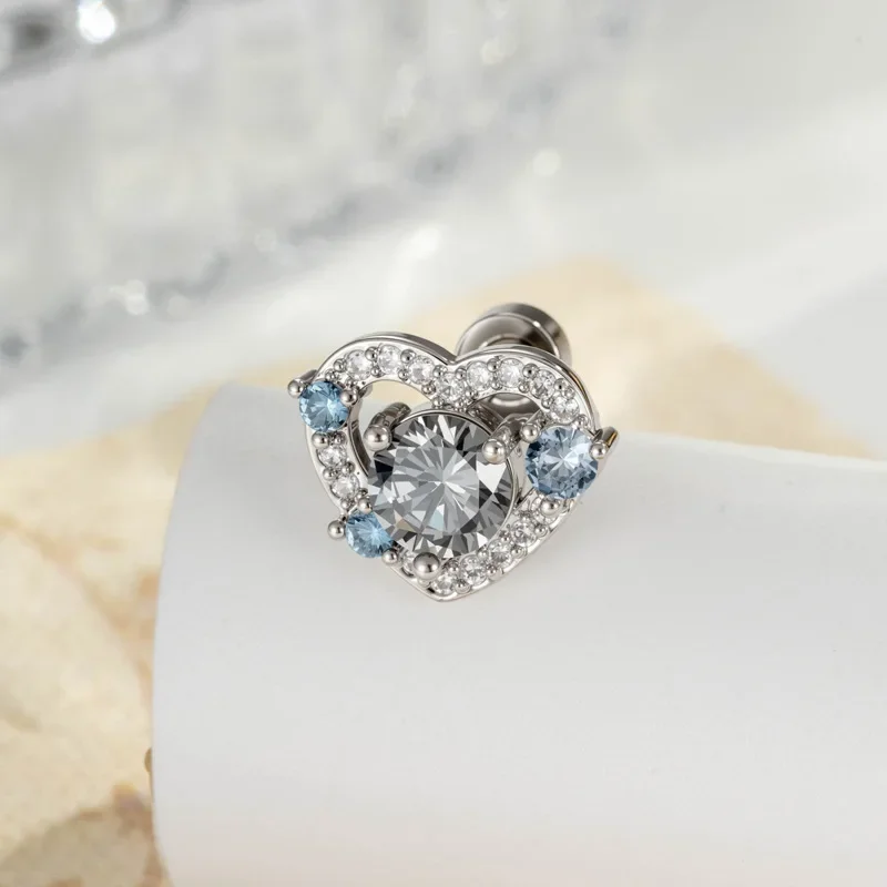 1 قطعة دبوس فضي اللون صغير زحل 316L الفولاذ المقاوم للصدأ الأذن العظام مسمار Y2KFashion هوتي أقراط للنساء مجوهرات